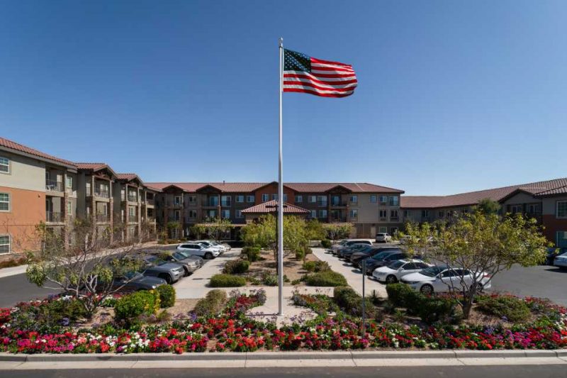 Apartment complex landscape arizona